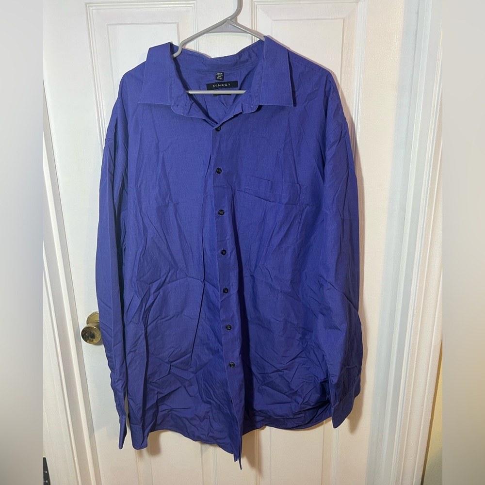 Men's Indigo No Iron Button Down